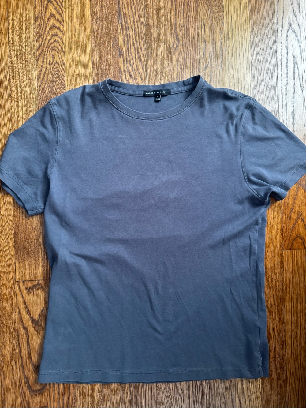 Robert Barakett Men's Short-Sleeve Crewneck T-Shirt in Charcoal